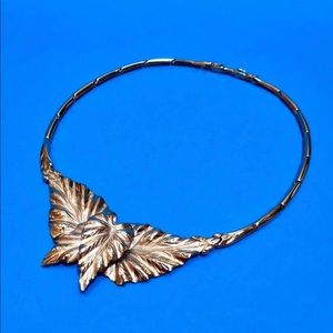 Vintage Monet Gold Leaves Necklace